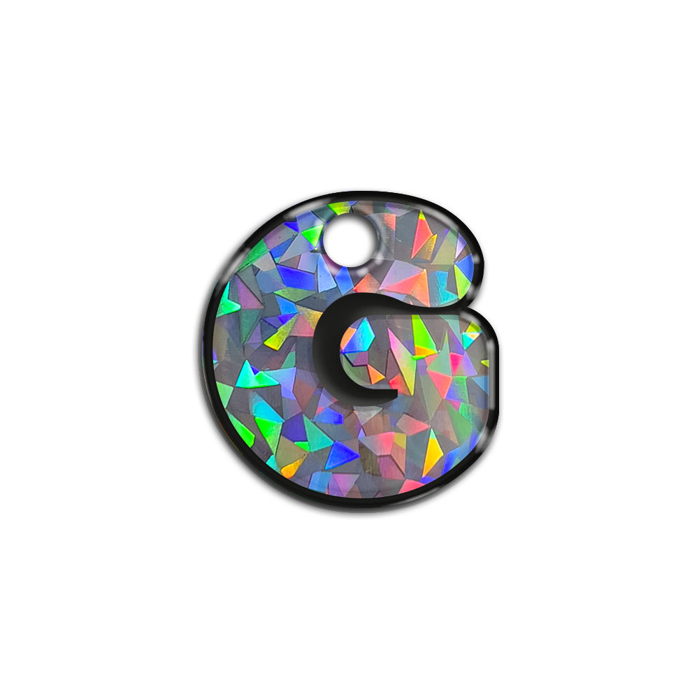 G Harfi Rounded Gri Holo | İsimlik