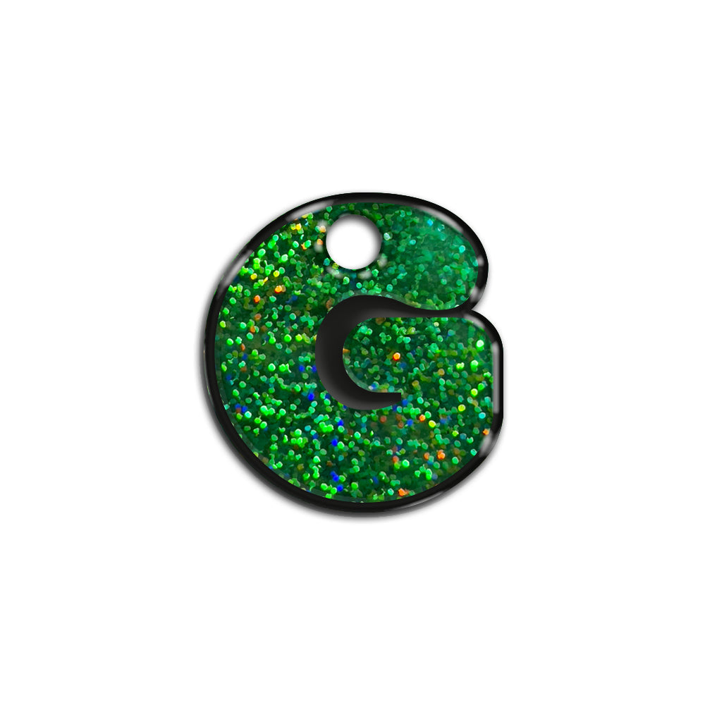 G Harfi Rounded Yeşil Holo | İsimlik