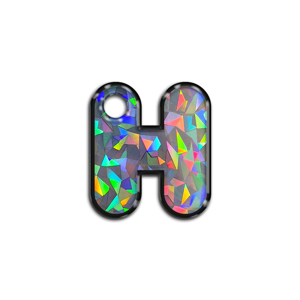 H Harfi Rounded Gray Holo | ID Tag