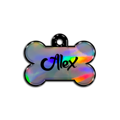 Holographic Kemik | İsimlik - Evcil hayvanlar için mükemmel bir ürün.