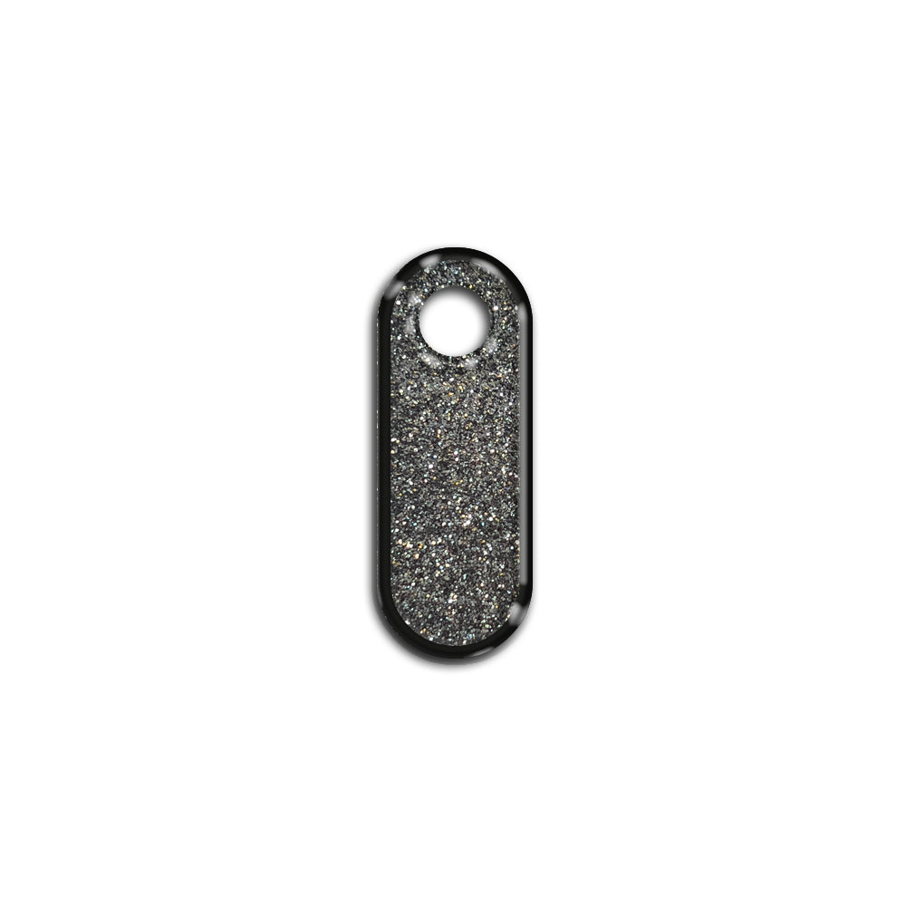 I Harfi Rounded Gray Glitter | ID Tag
