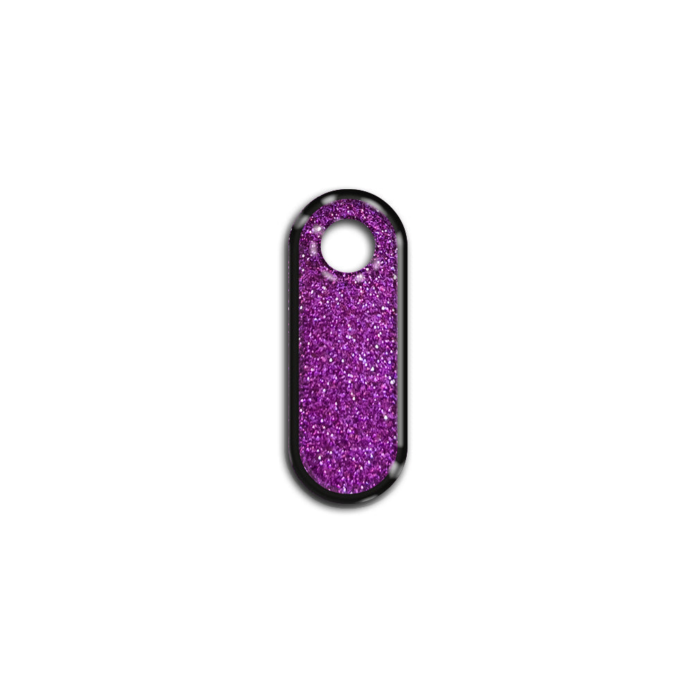 I Harfi Rounded Purple Glitter | ID Tag
