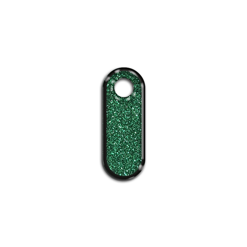 I Harfi Rounded Green Glitter | ID Tag
