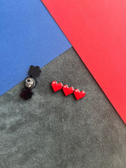 3'lü Pixel Kalp | Yaka Rozeti - Evcil hayvanlar için mükemmel bir ürün.