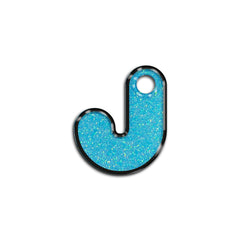 J Harfi Rounded Light Blue Glitter | ID Tag