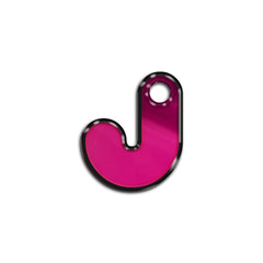 J Harfi Rounded Fuchsia Metalik | ID Tag