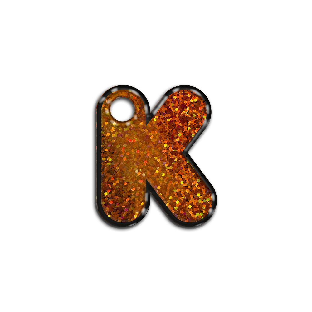 K Harfi Rounded Bakır Holo | ID Tag