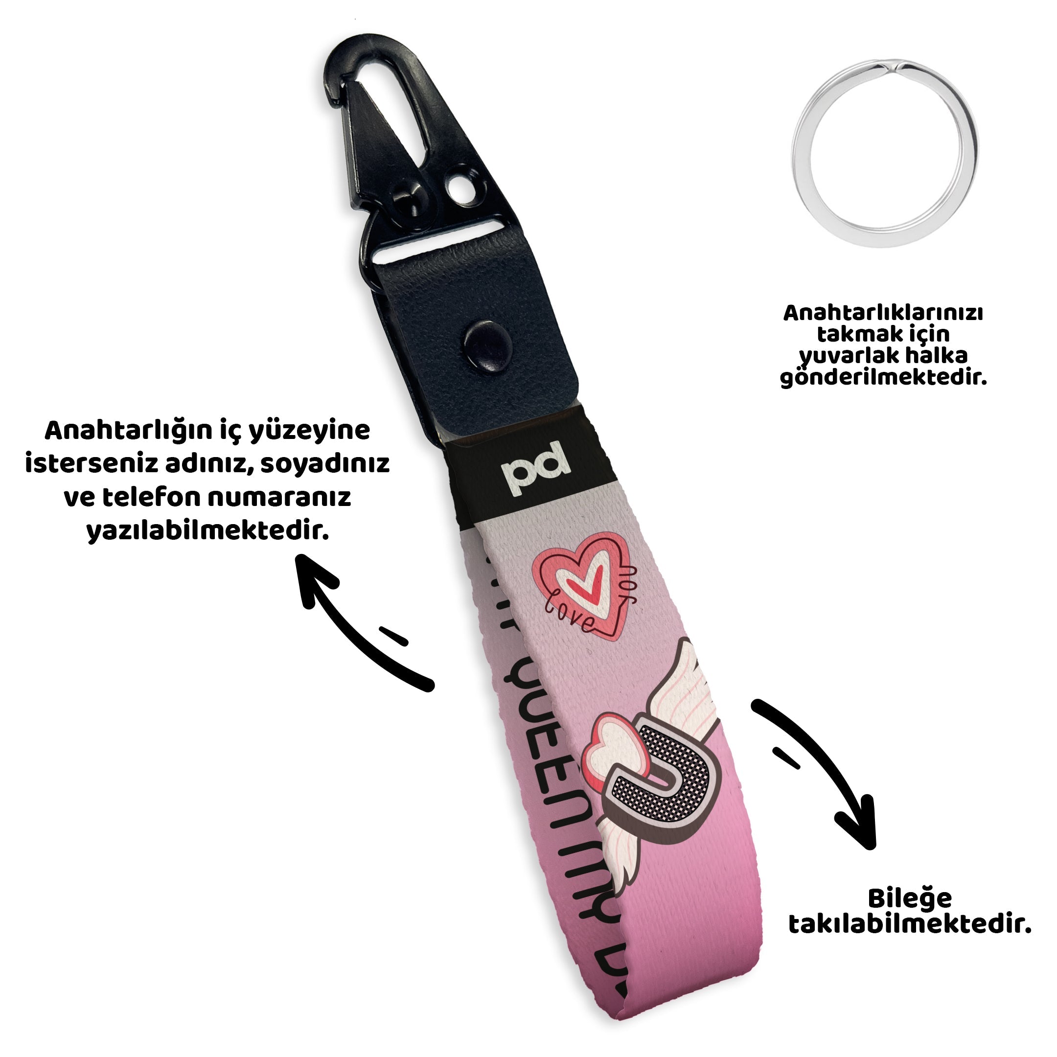 Love You | Anahtarlık - Evcil hayvanlar için mükemmel bir ürün.