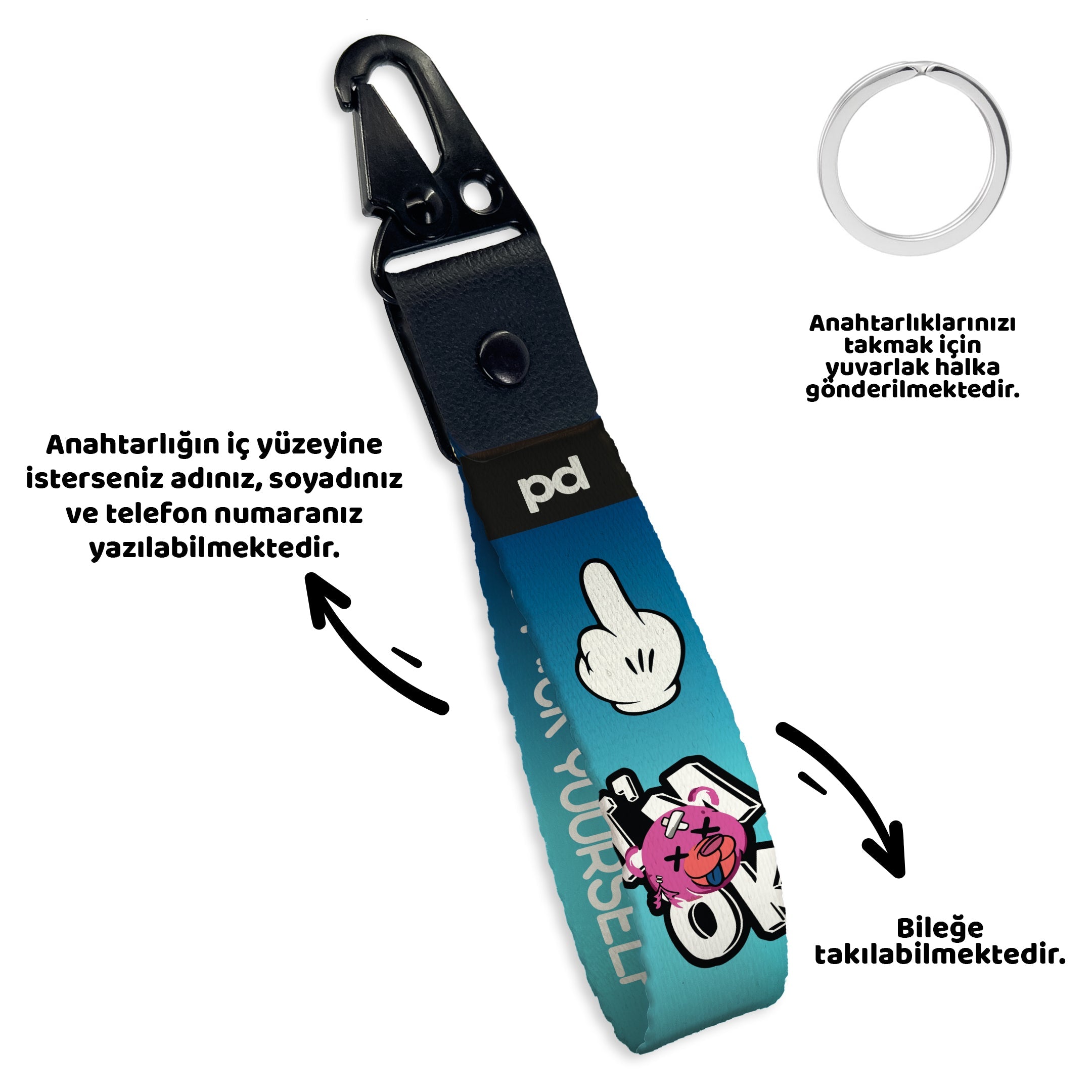 I'm OK | Anahtarlık - Evcil hayvanlar için mükemmel bir ürün.