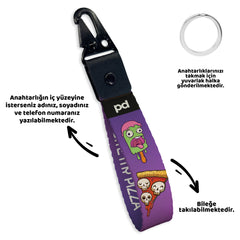 Pizza Skull | Anahtarlık - Evcil hayvanlar için mükemmel bir ürün.