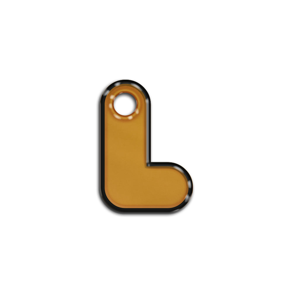 L Harfi Rounded Bal Metalik | İsimlik