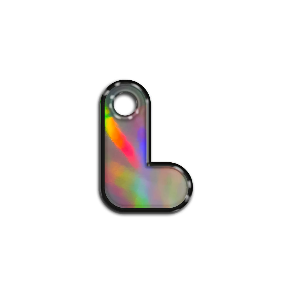 L Harfi Rounded Holographic | ID Tag