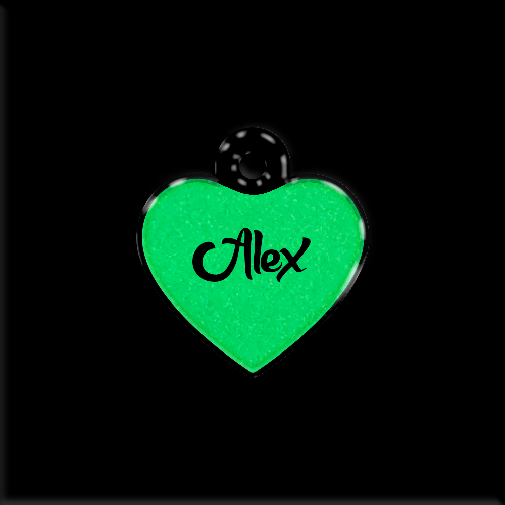 Lumi Kalp Fosforlu | İsimlik - Evcil hayvanlar için mükemmel bir ürün.