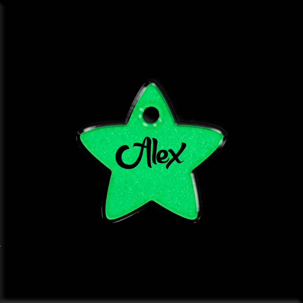 Lumi Yıldız Fosforlu | İsimlik - Evcil hayvanlar için mükemmel bir ürün.