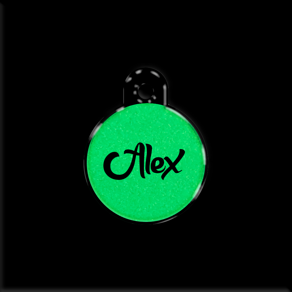 Lumi Yuvarlak Fosforlu | İsimlik - Evcil hayvanlar için mükemmel bir ürün.