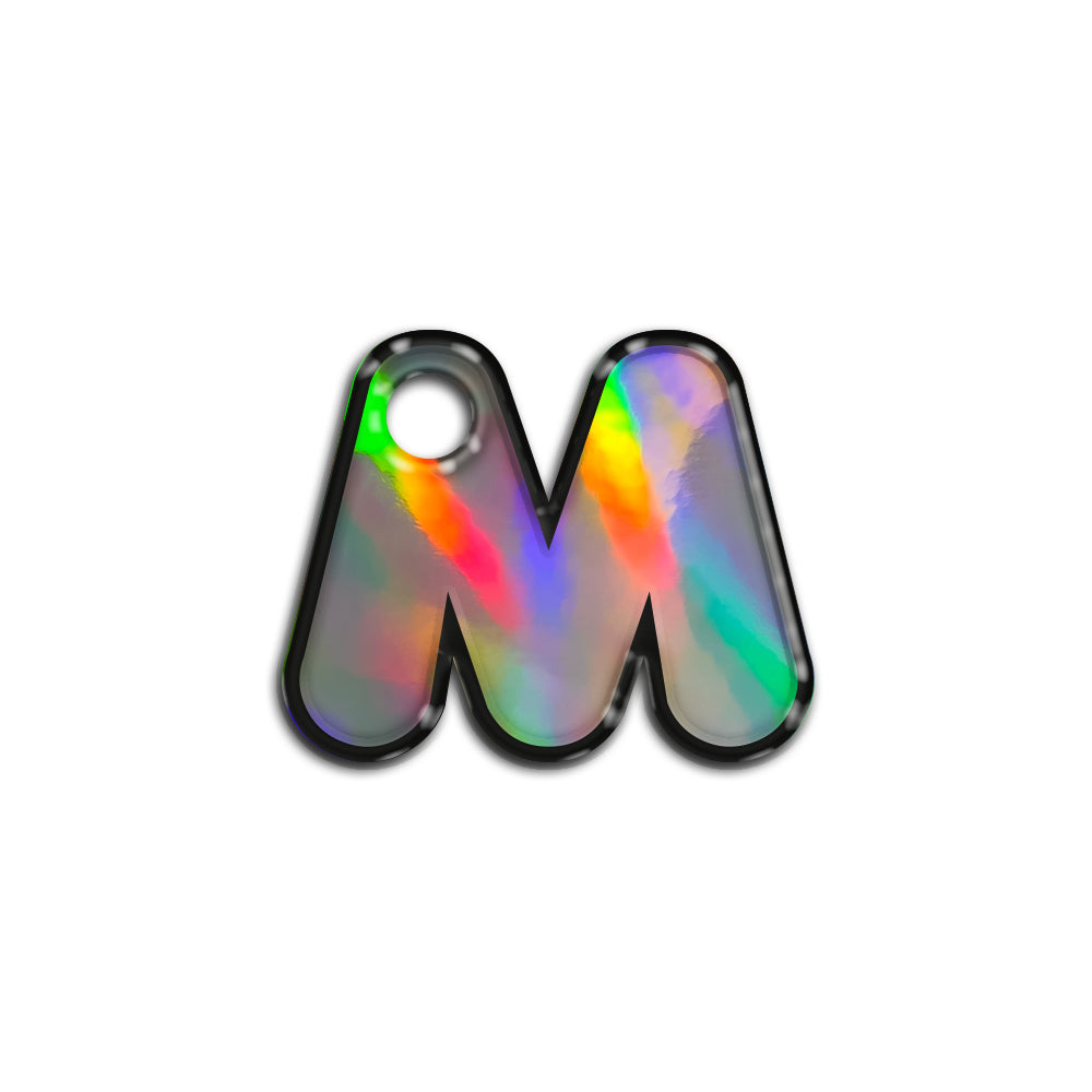 M Harfi Rounded Holographic | İsimlik