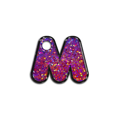 M Harfi Rounded Purple Holo | ID Tag