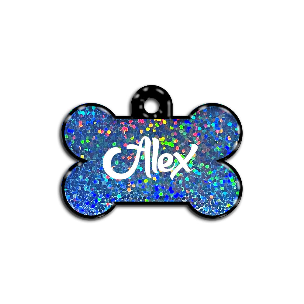 Mavi Hologram Kemik | İsimlik - Evcil hayvanlar için mükemmel bir ürün.