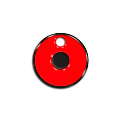 O Harfi Rounded Red Neon | ID Tag