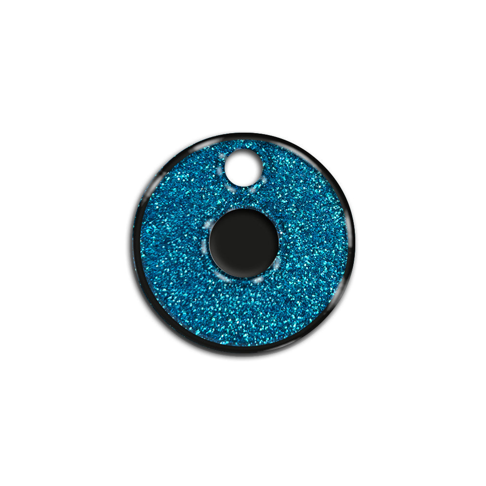 O Harfi Rounded Blue Glitter | ID Tag