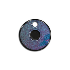 O Harfi Rounded Opal Mavi Glitter | İsimlik