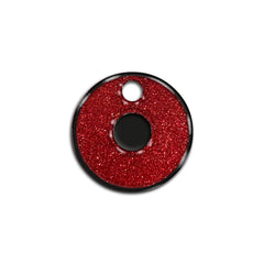 O Harfi Rounded Red Glitter | İsimlik