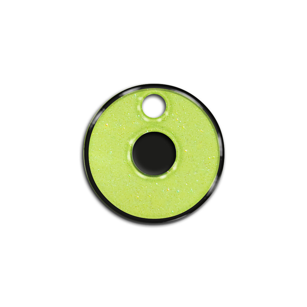 O Harfi Rounded Sarı Glitter | ID Tag