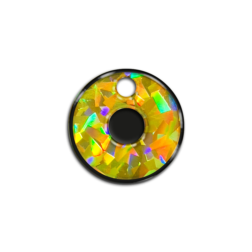 O Harfi Rounded Sarı Holo | İsimlik