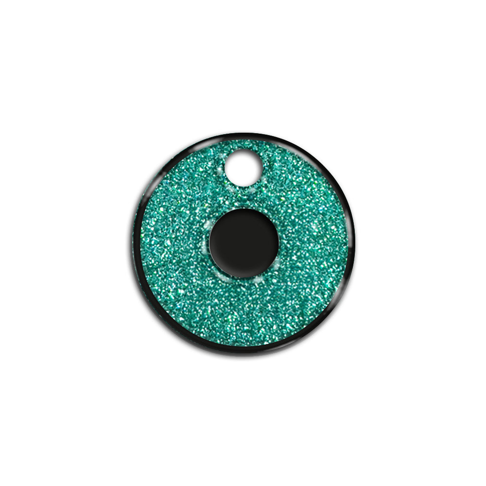 O Harfi Rounded Su Green Glitter | ID Tag