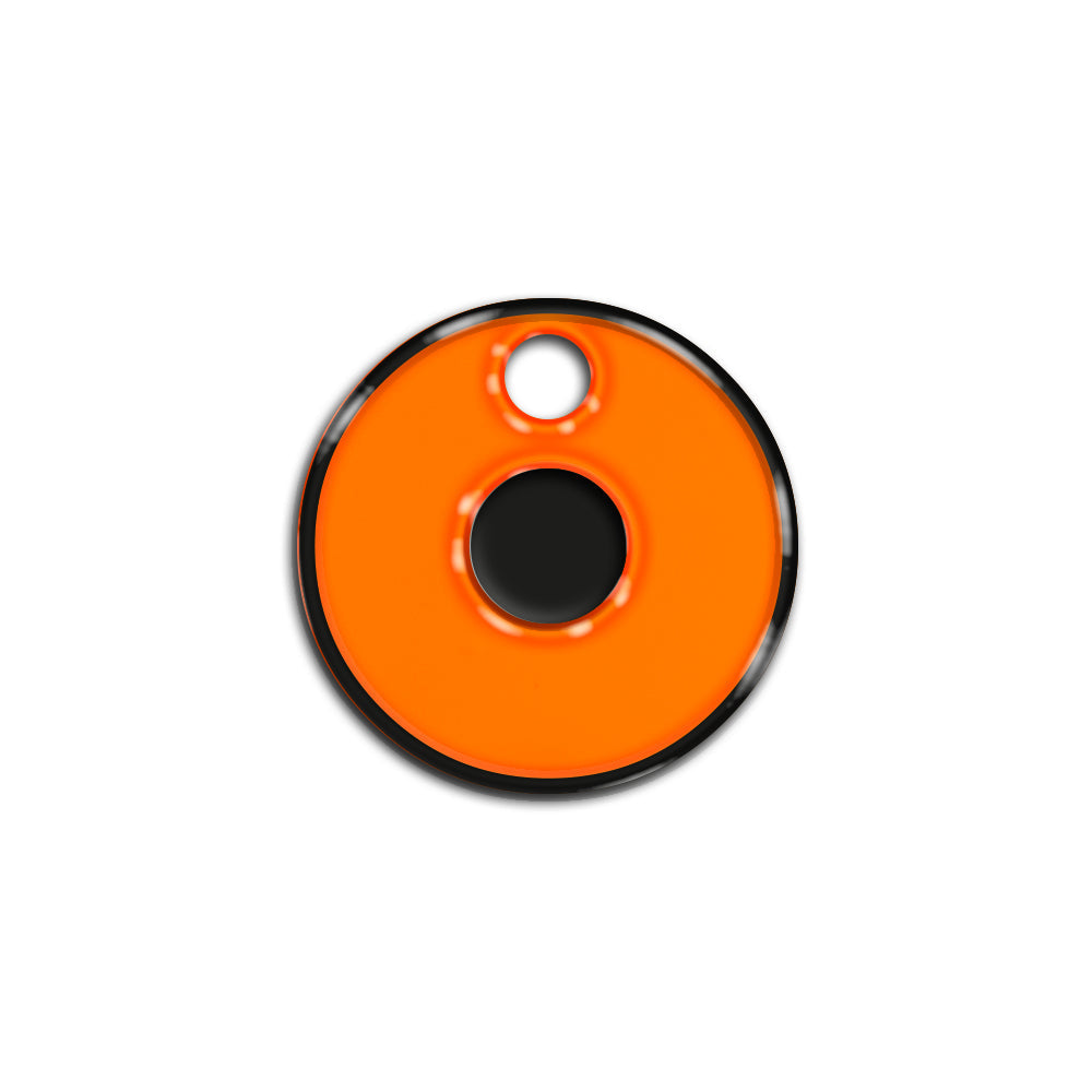 O Harfi Rounded Orange Neon | ID Tag