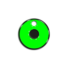 O Harfi Rounded Green Neon | ID Tag