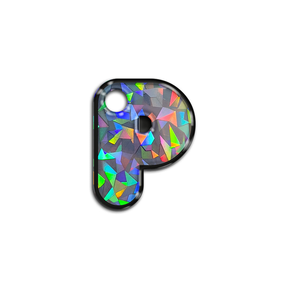 P Harfi Rounded Gray Holo | ID Tag