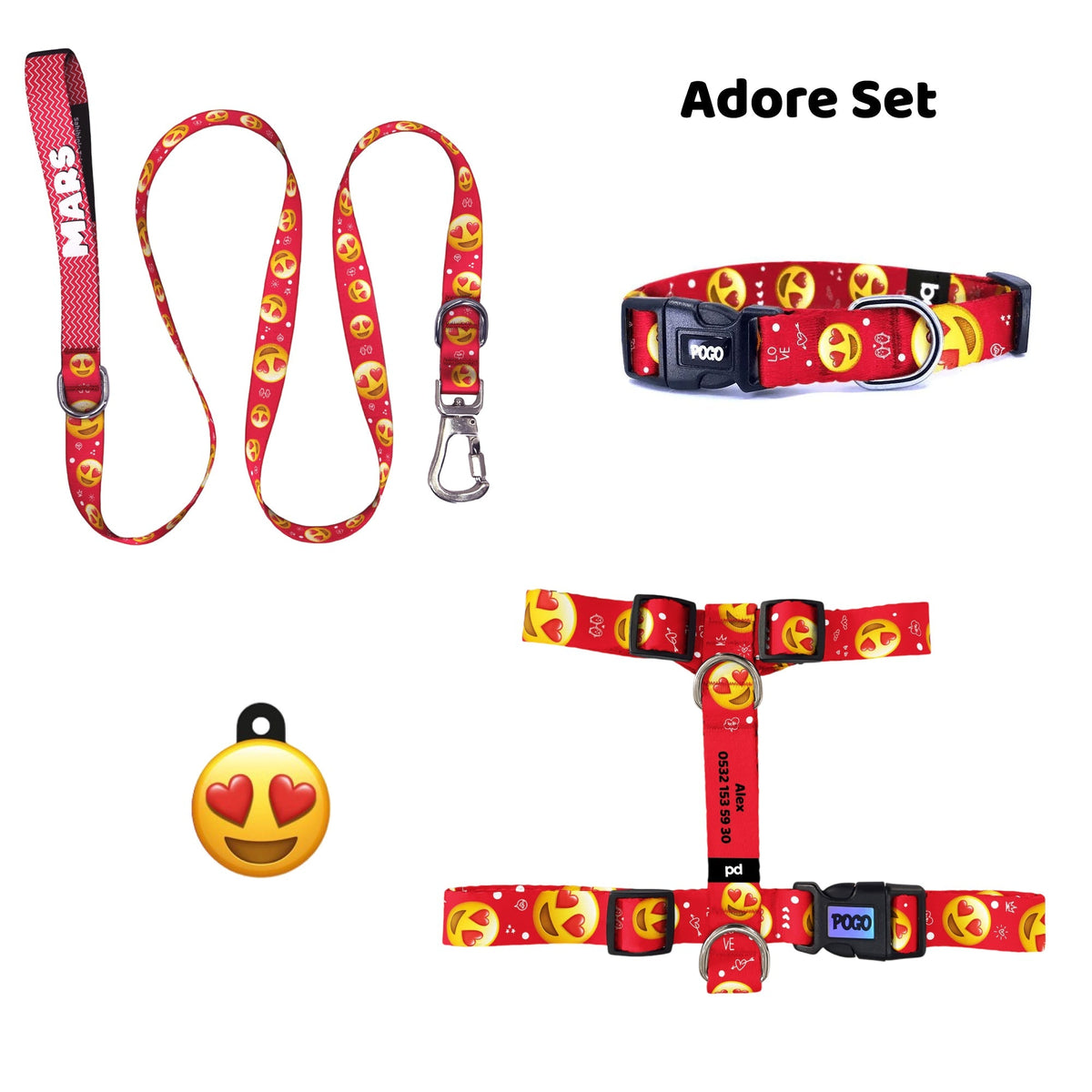 Adore | Tasma ve Künye Seti - Evcil hayvanlar için mükemmel bir ürün.
