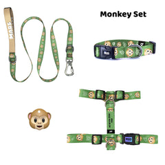 Monkey | Tasma ve Künye Seti - Evcil hayvanlar için mükemmel bir ürün.