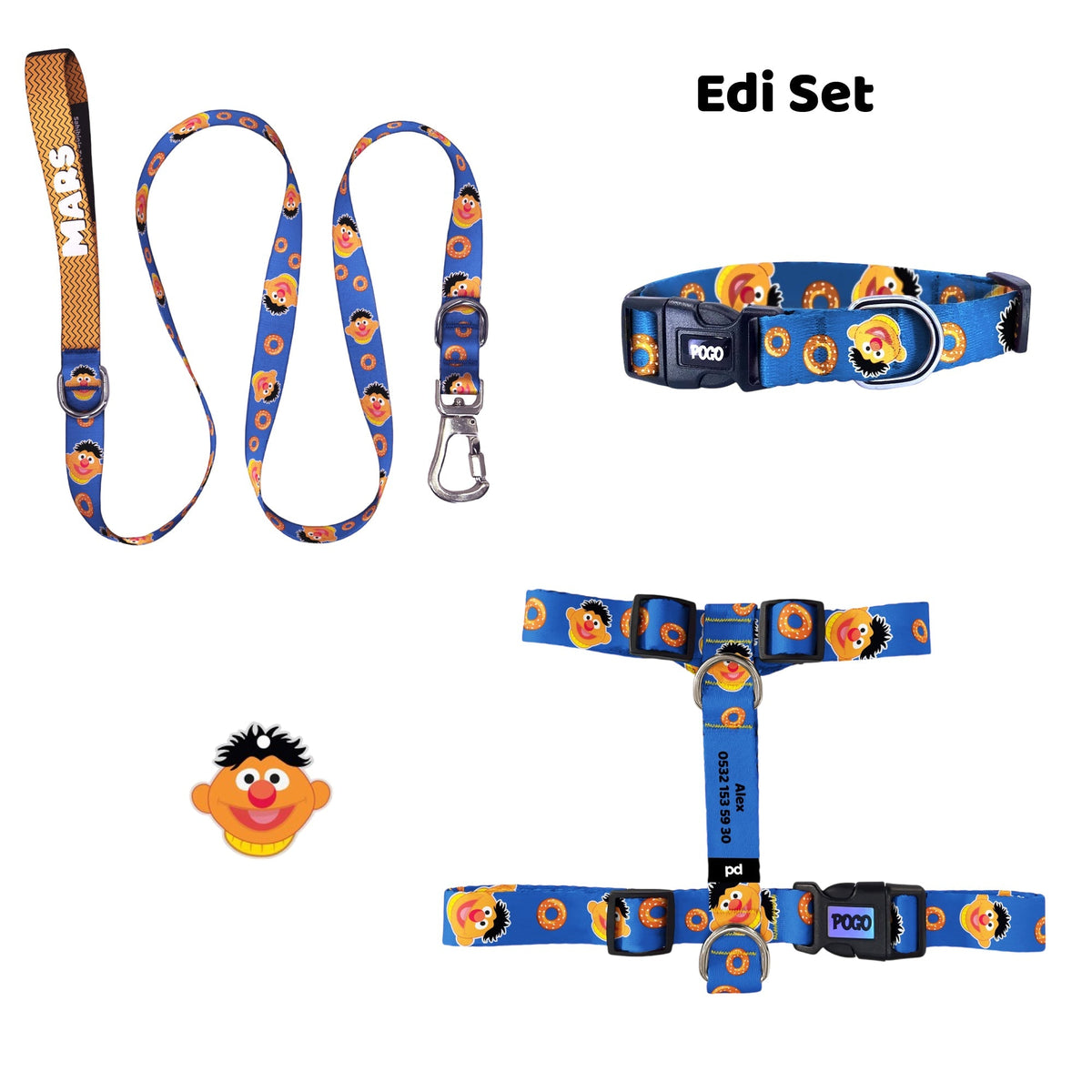 Edi | Tasma ve Künye Seti - Evcil hayvanlar için mükemmel bir ürün.