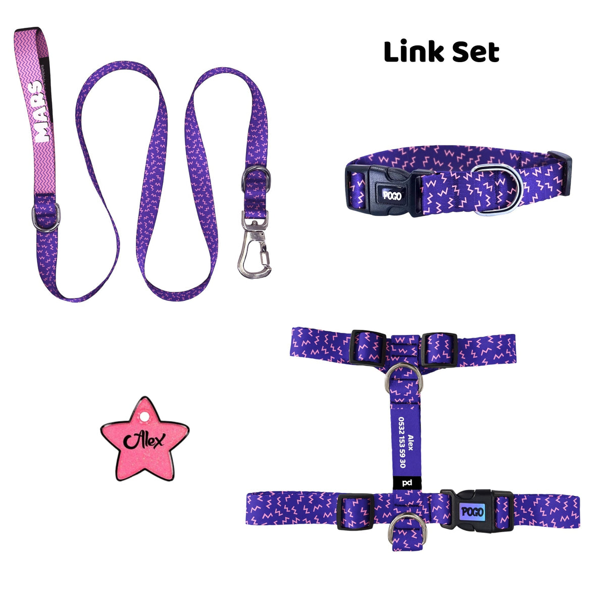 Link | Tasma ve Künye Seti - Evcil hayvanlar için mükemmel bir ürün.