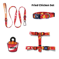 Fried Chicken | Dog Collar Set