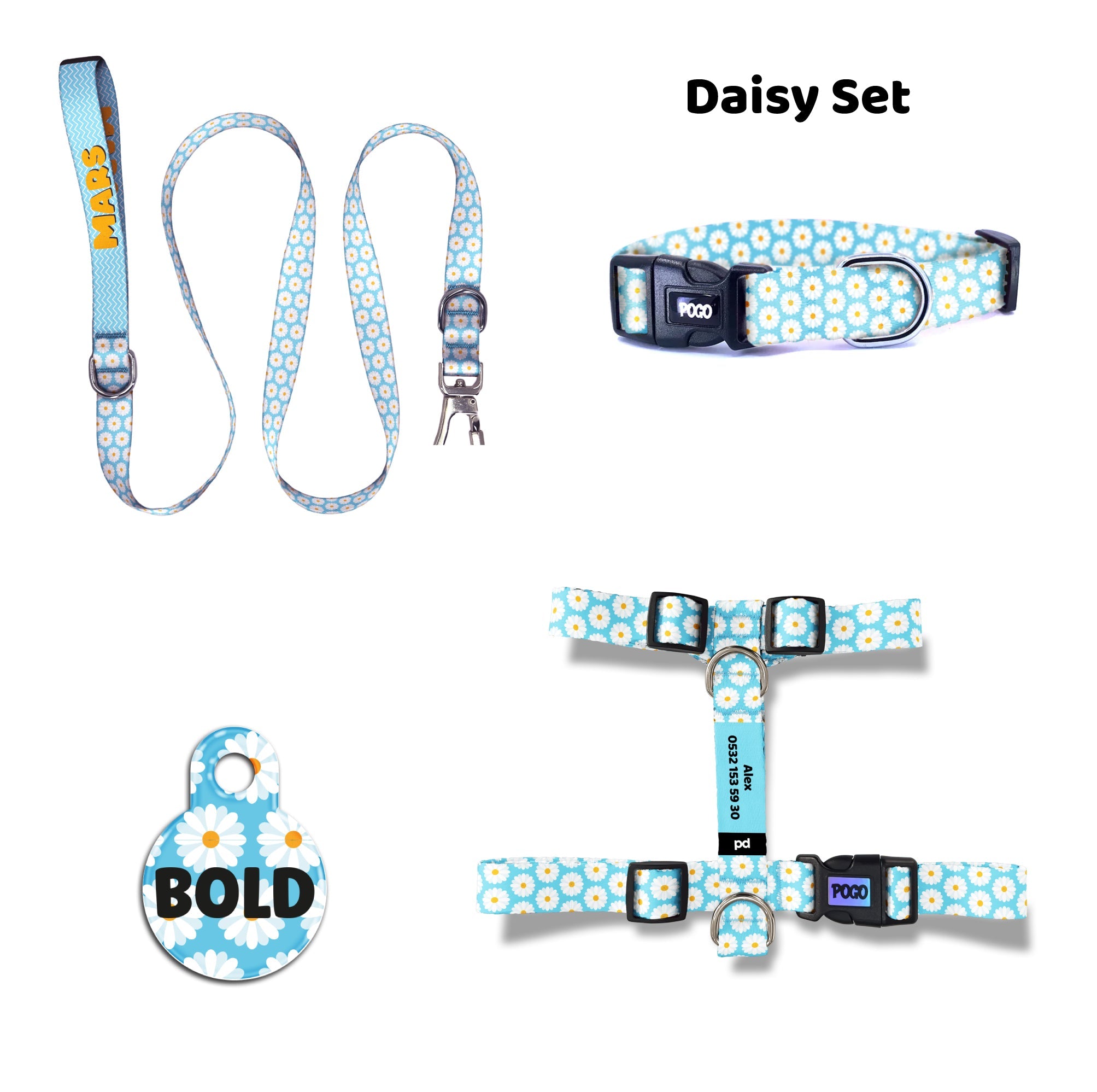 Daisy | Tasma ve Künye Seti