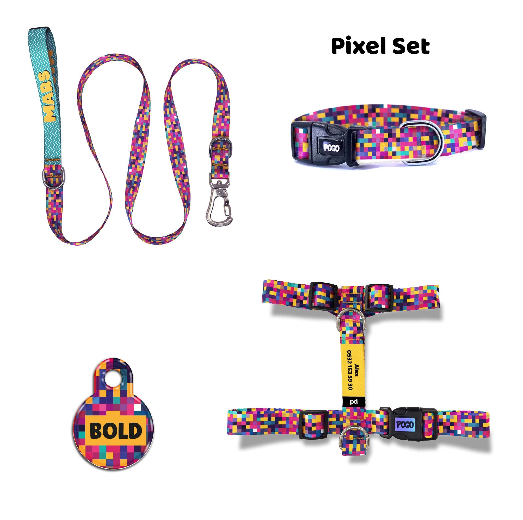 Pixel | Dog Collar Set