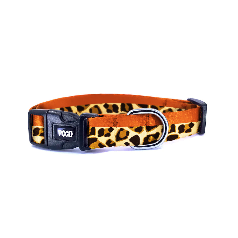 Leopard Orange | Dog Collar