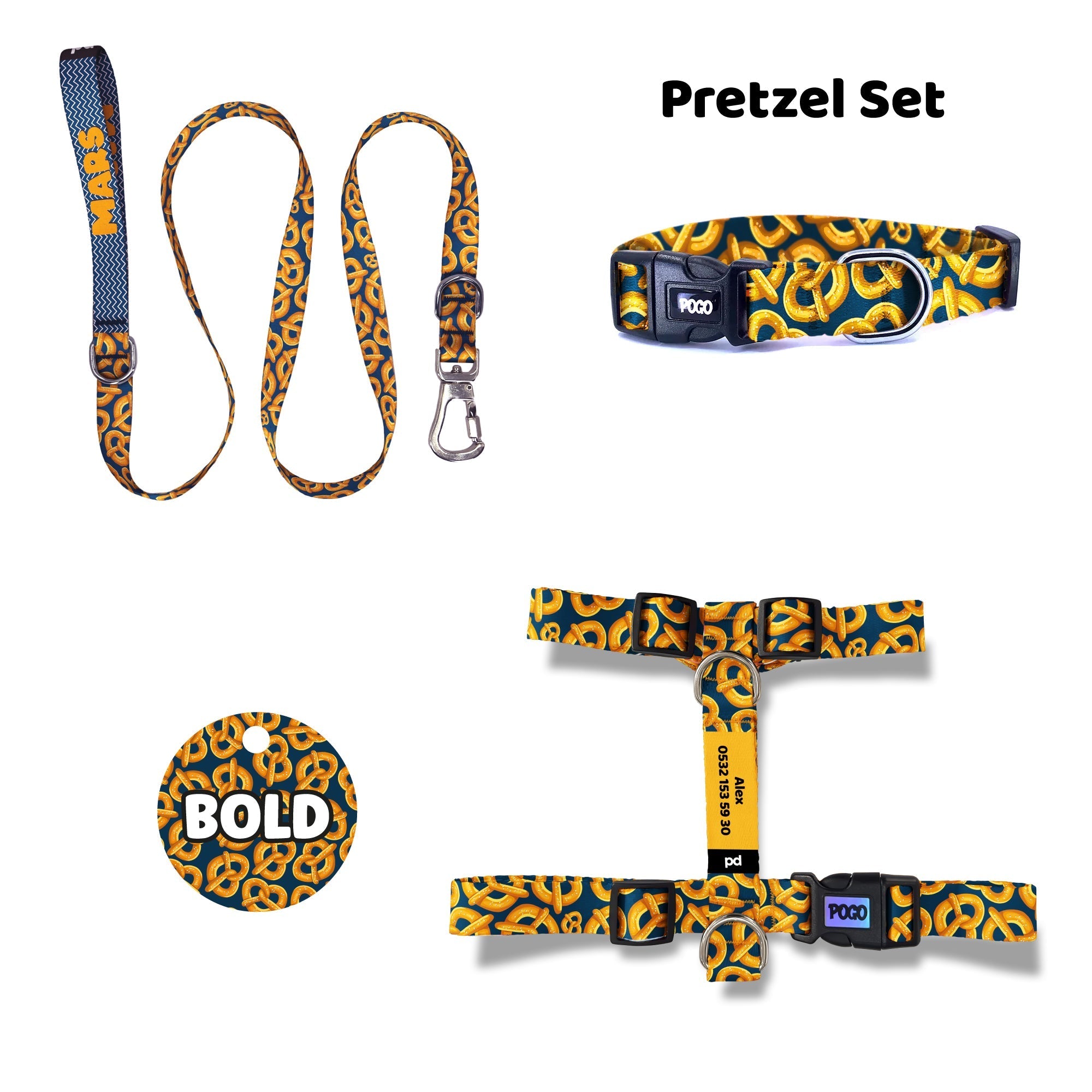 Pretzel | Dog Collar Set