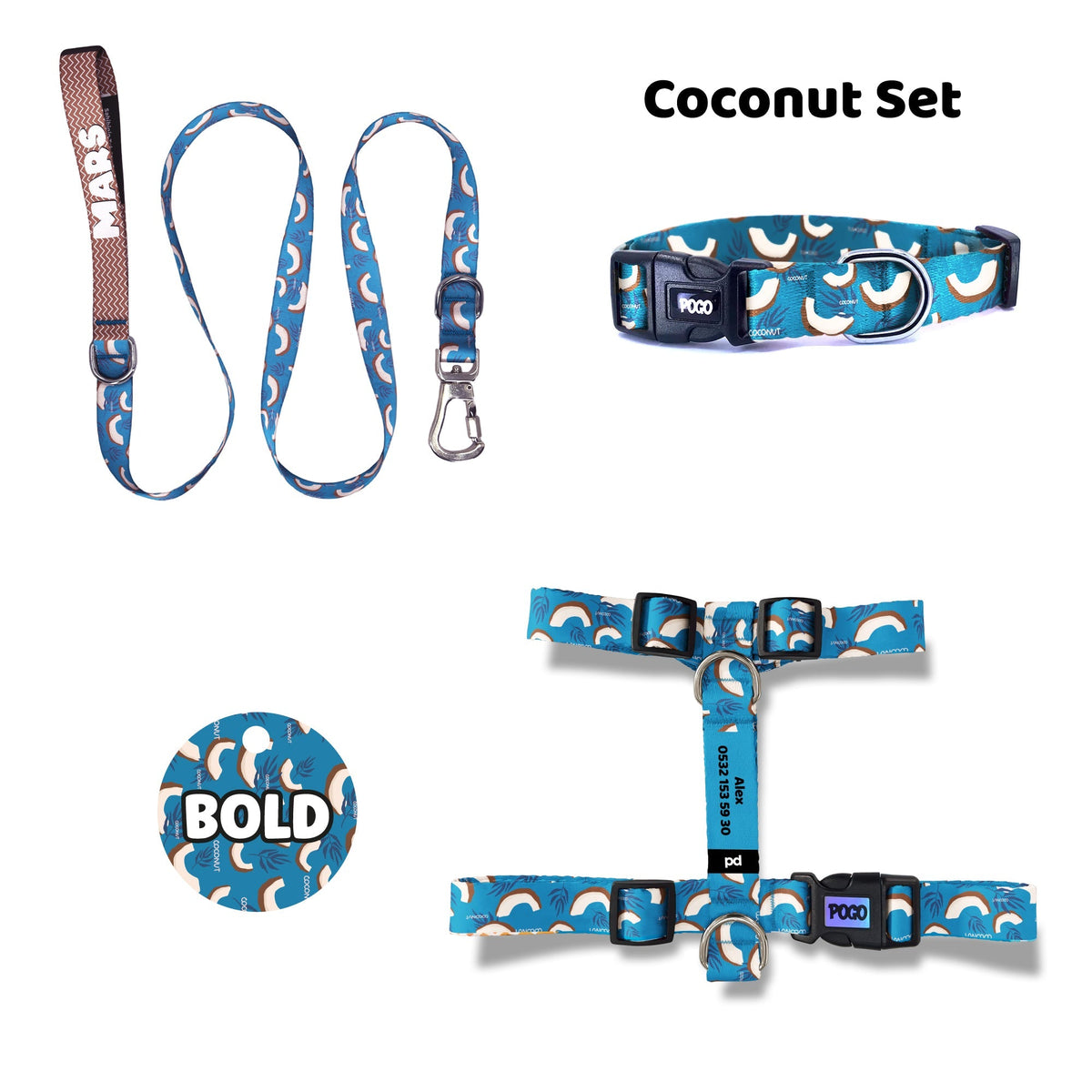 Coconut | Tasma ve Künye Seti