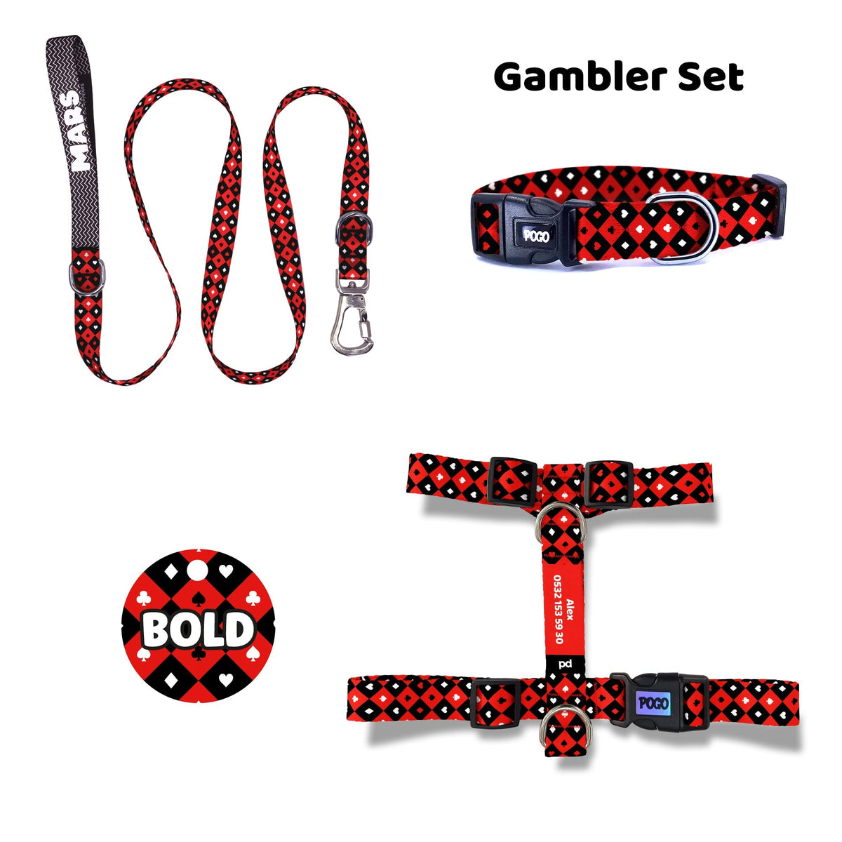 Gambler | Tasma ve Künye Seti