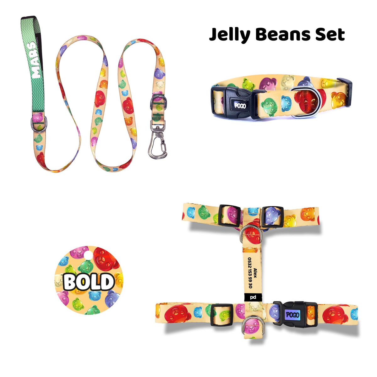 Jelly Beans | Dog Collar Set