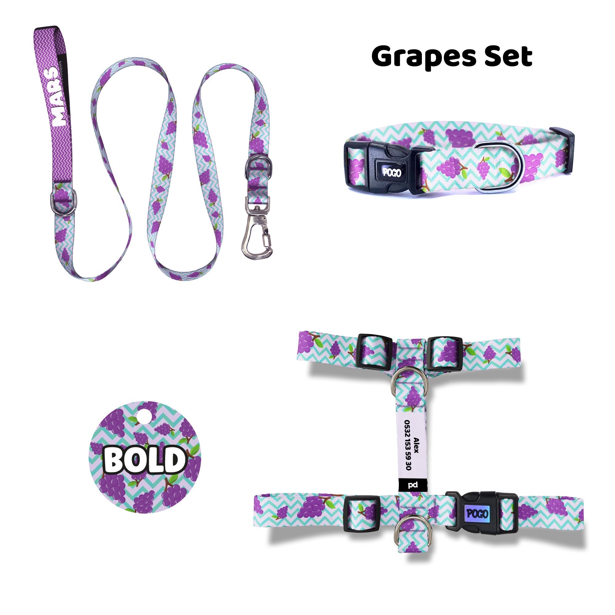 Grapes | Tasma ve Künye Seti