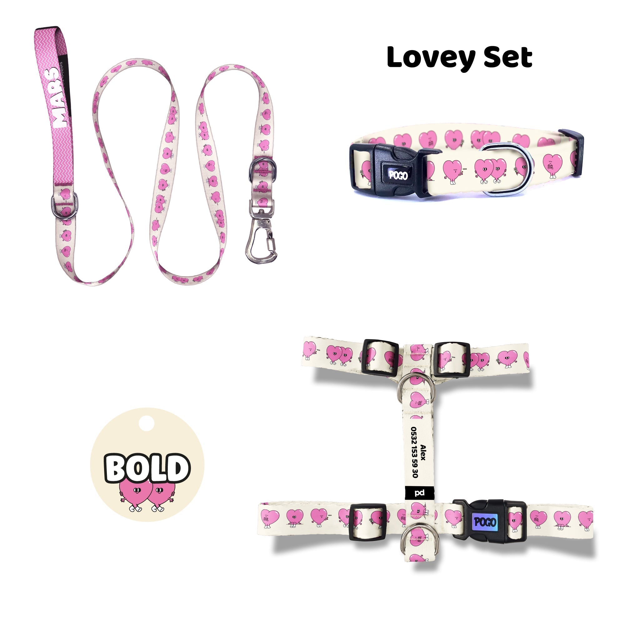 Lovey | Tasma ve Künye Seti