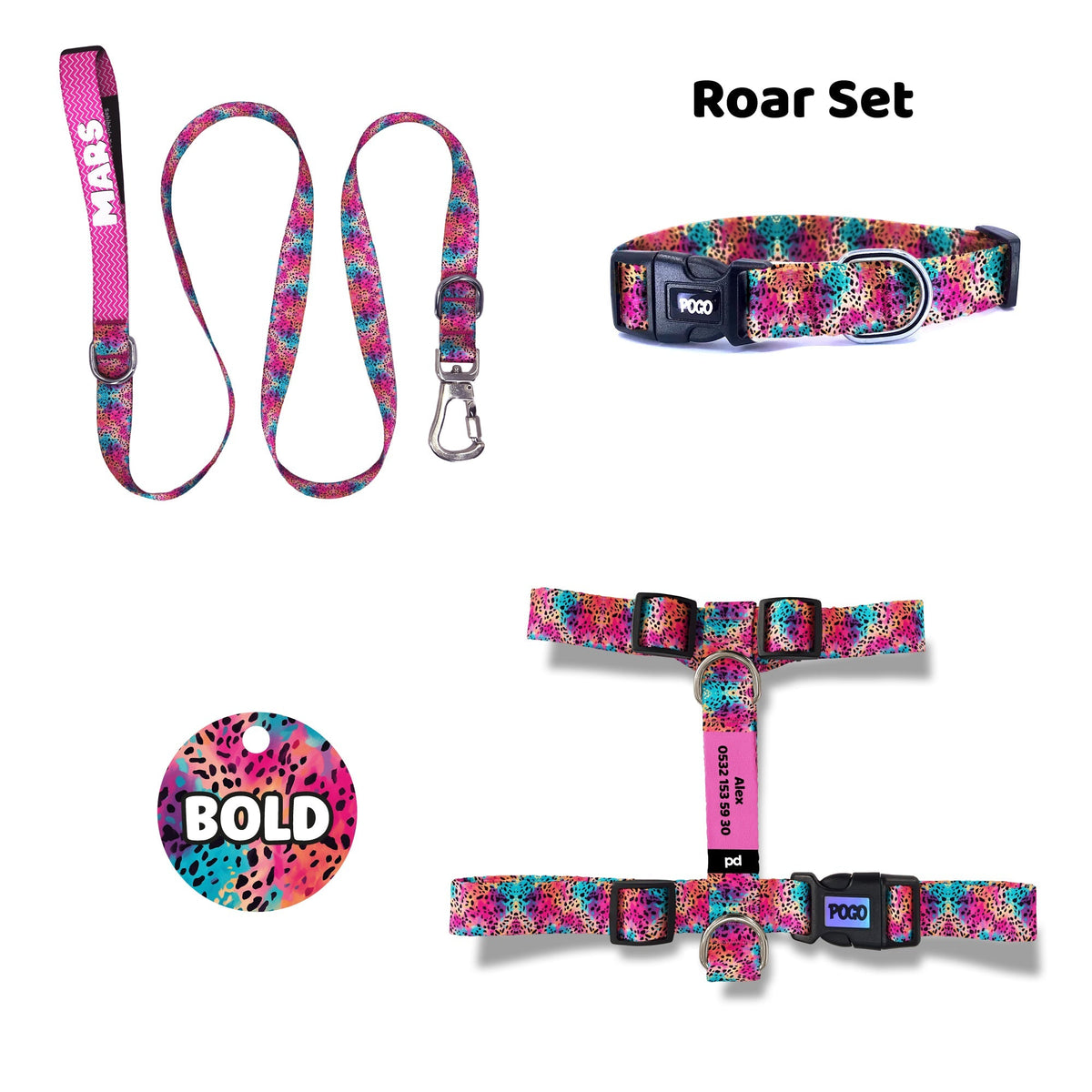 Roar | Dog Collar Set