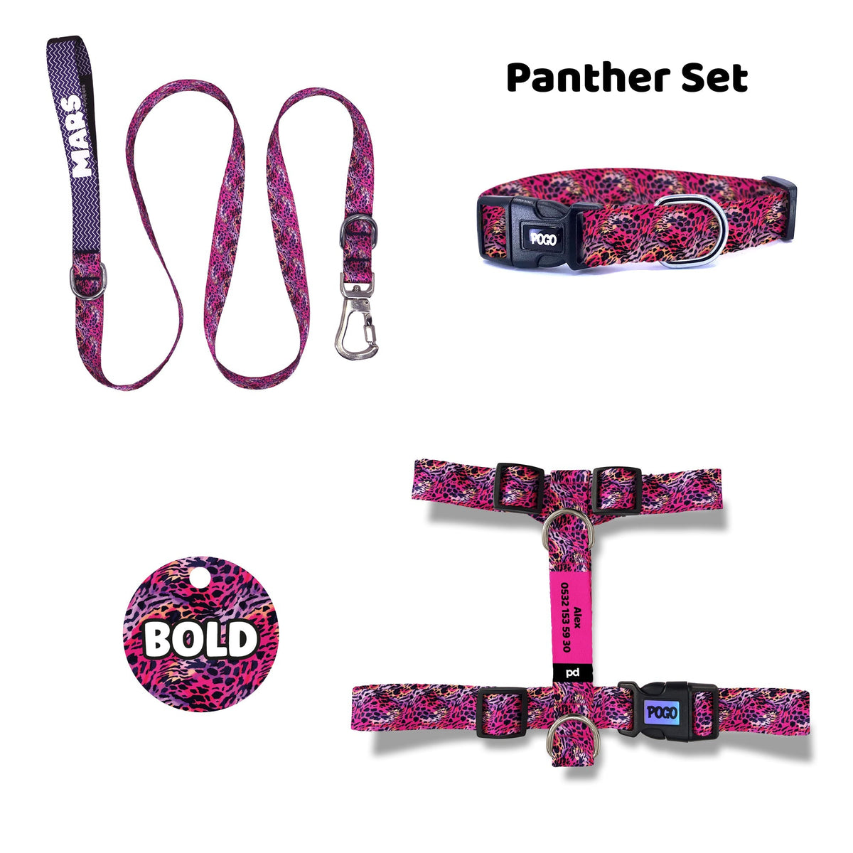 Panther | Dog Collar Set