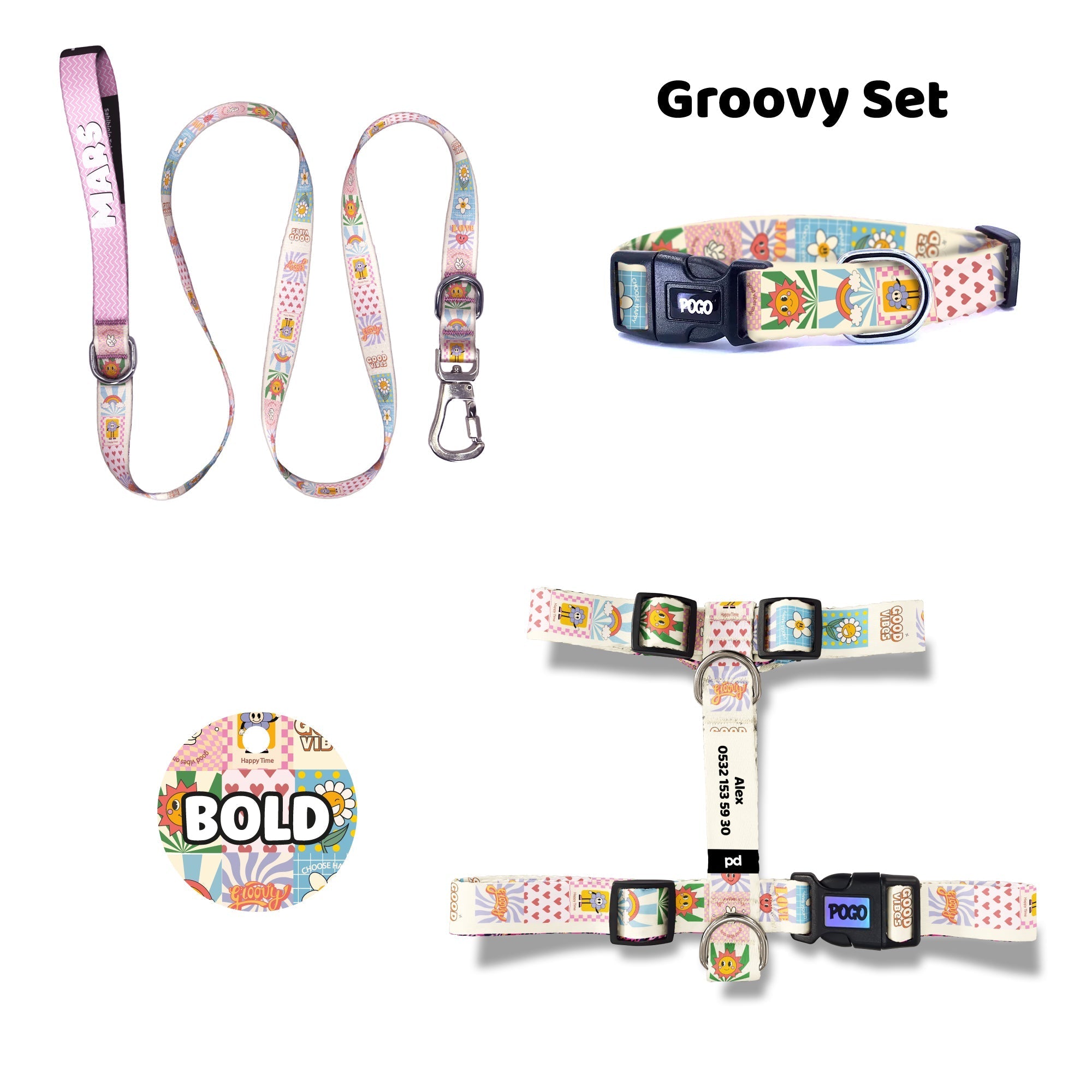 Groovy | Dog Collar Set