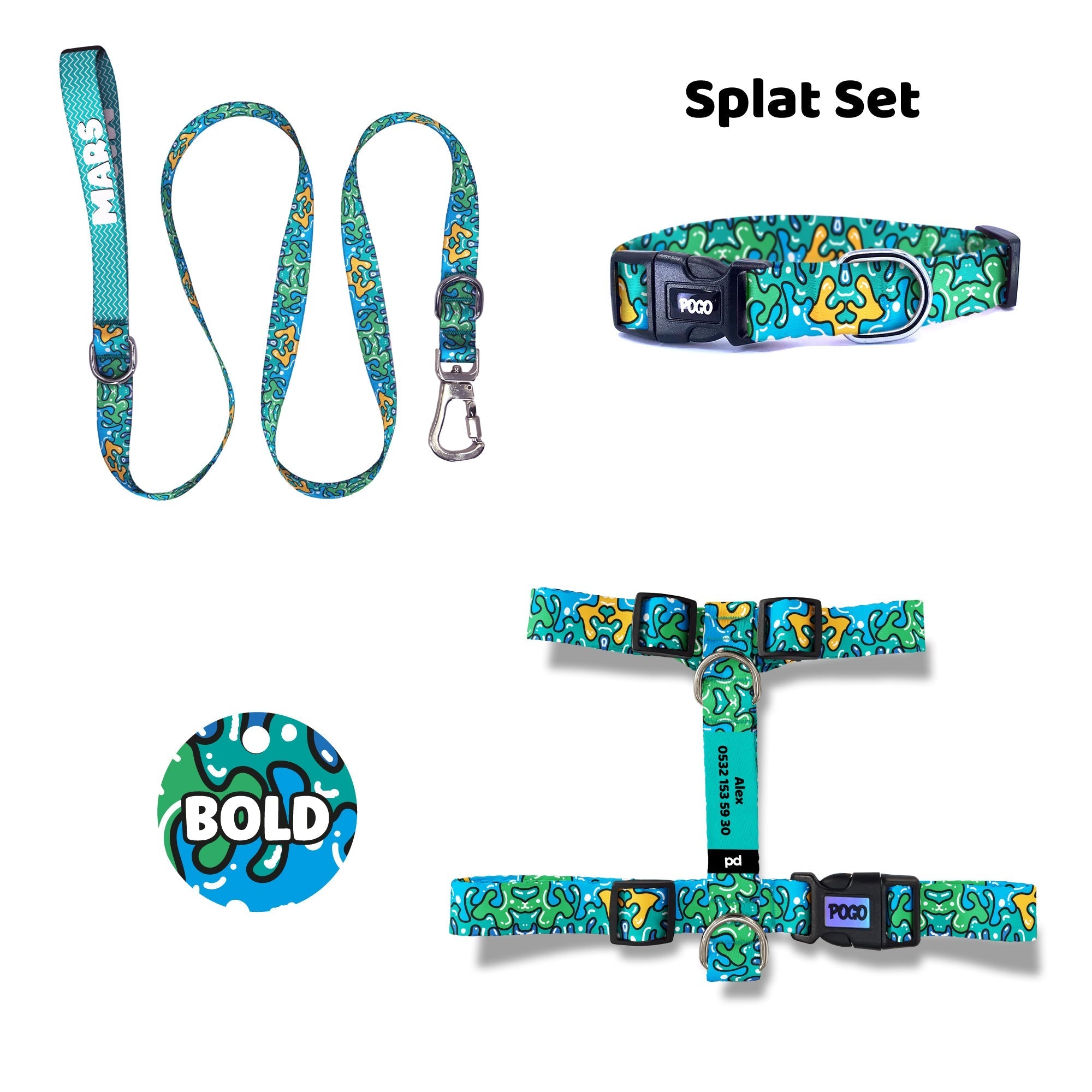 Splat | Dog Collar Set